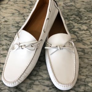 Never worn Ralph Lauren white boat shoes